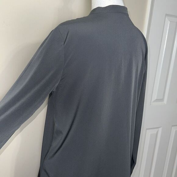 Ann Taylor S Gray Long Sleeve High Low Tunic - Picture 8 of 9